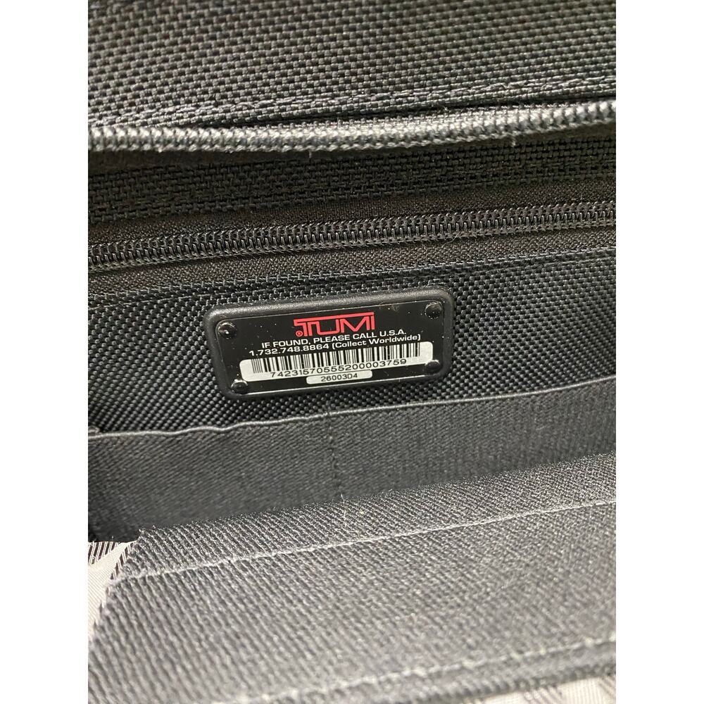 Tumi Alpha Deluxe expandable 2-wheel nylon canvas carry-on travel bag briefcase - Picture 7 of 9